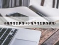 百色小程序什么制作（小程序什么制作软件）