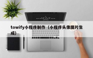 百色towify小程序制作（小程序头像图片生成）